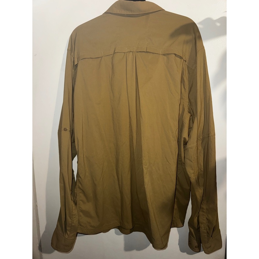 REI Co-op Mens XL Sahara Long Sleeve Hiking Shirt Tan Khaki Ventilated Stretch - Picture 7 of 7
